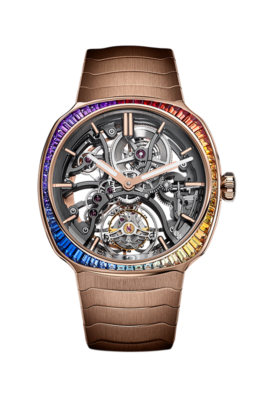 Streamliner Tourbillon Skeleton Rainbow in 5N red gold - soldier