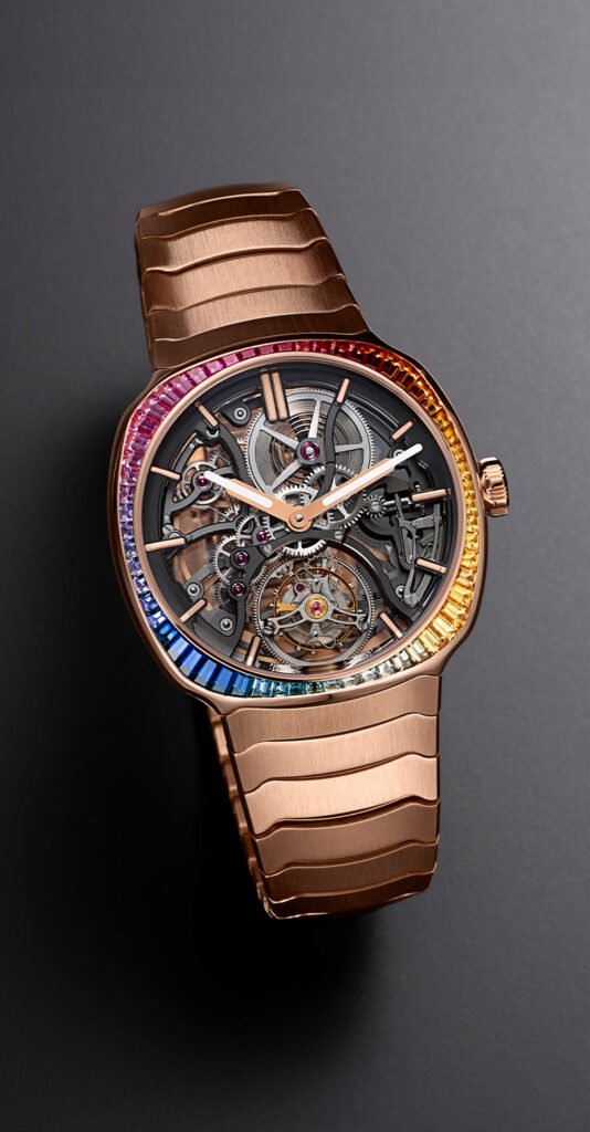 H. Moser - Streamliner Tourbillon Skeleton Rainbow in Red Gold