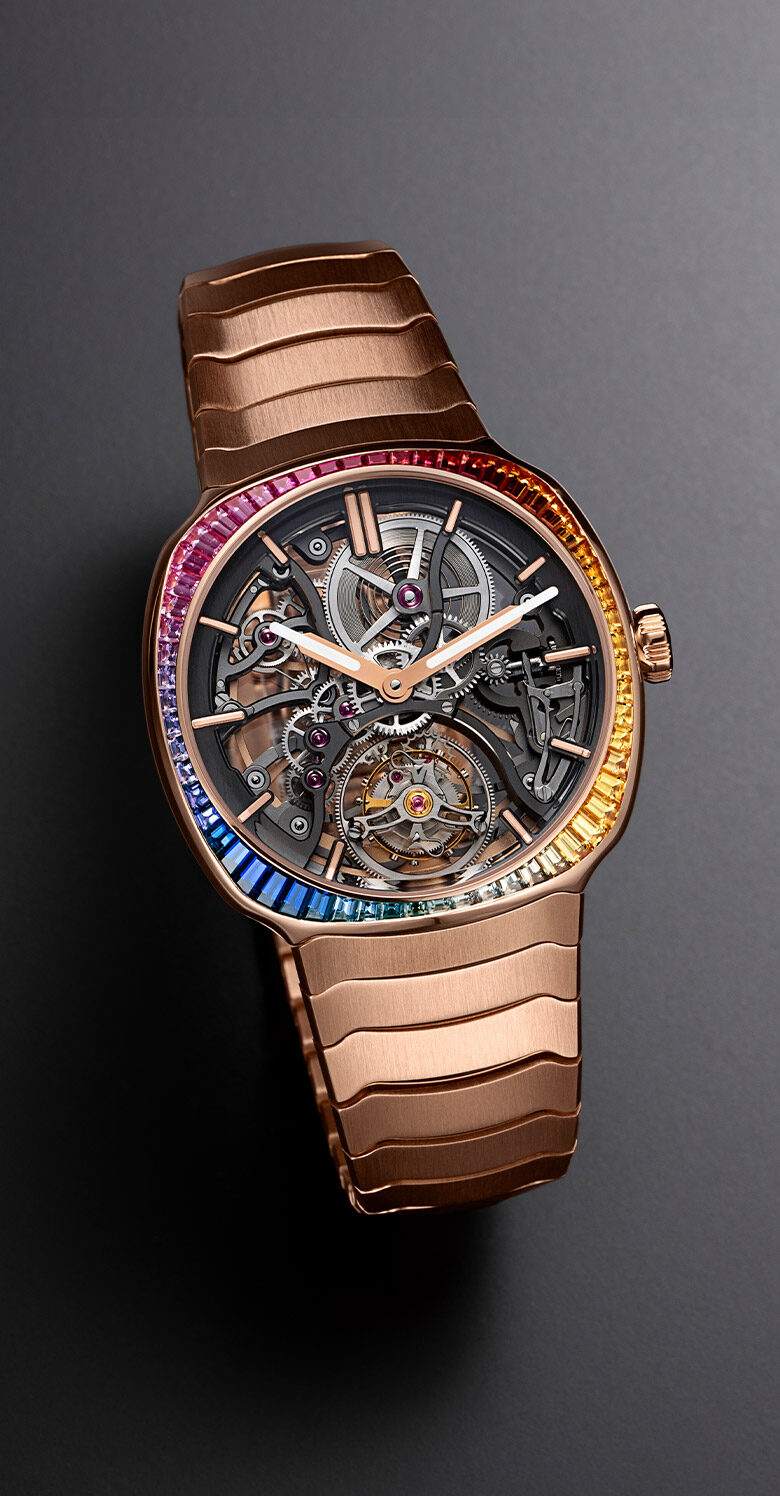 H. Moser - Streamliner Tourbillon Skeleton Rainbow in Red Gold