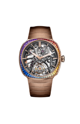Streamliner Tourbillon Skeleton Rainbow in 5N red gold - soldier