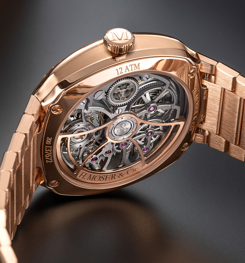 Streamliner Tourbillon Skeleton Rainbow in 5N red gold - caseback