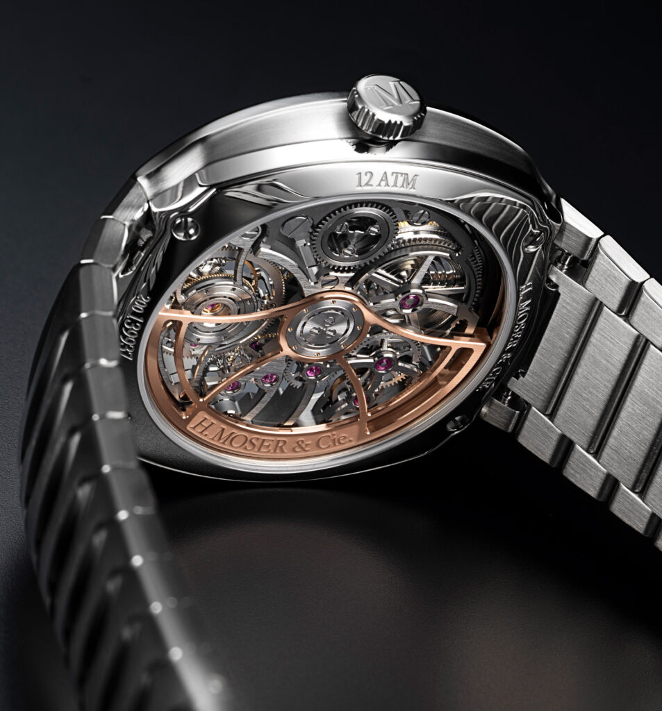 Streamliner Tourbillon Skeleton Rainbow in steel - caseback